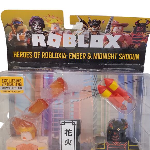 Roblox Heroes of Robloxia Ember Midnight Shogun Game Pack Celebrity Collection - Picture 2 of 10